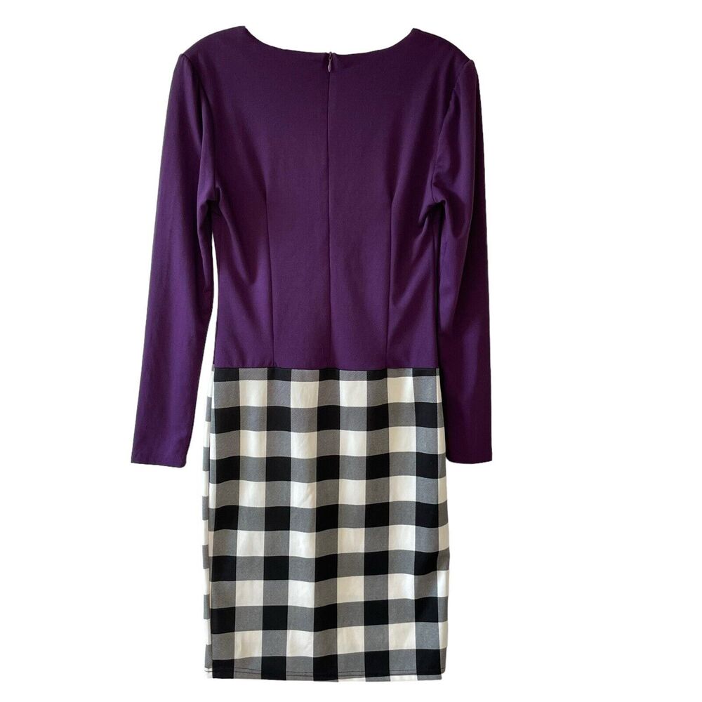 Oxiuli Fashion Women’s Purple Black Dress Size M - Picture 2 of 11